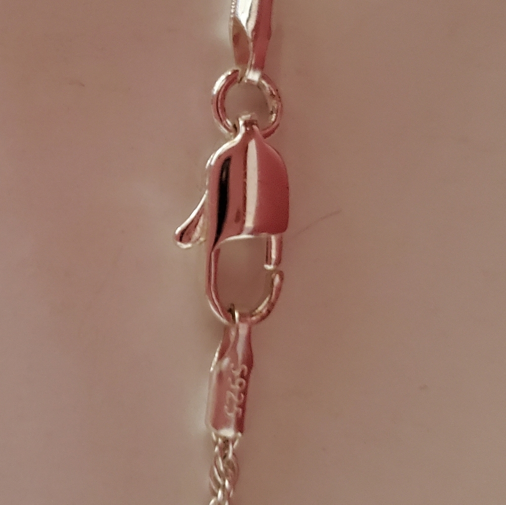 Large Genuine Heart Amethyst Pendant Sterling Silver With 925 Necklace - Picture 10 of 11